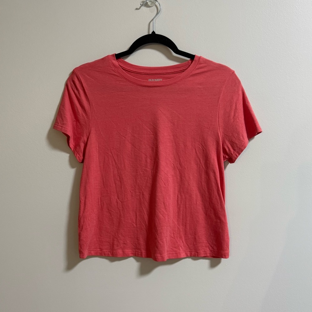 Old Navy Coral Pink Short Sleeve Tee